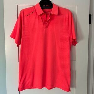 Under Armour Men's HeatGear Golf Polo, medium, orange/pink/coral